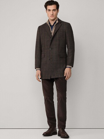 Cappotto di mezza stagione 'Country Check' di Hackett London in marrone