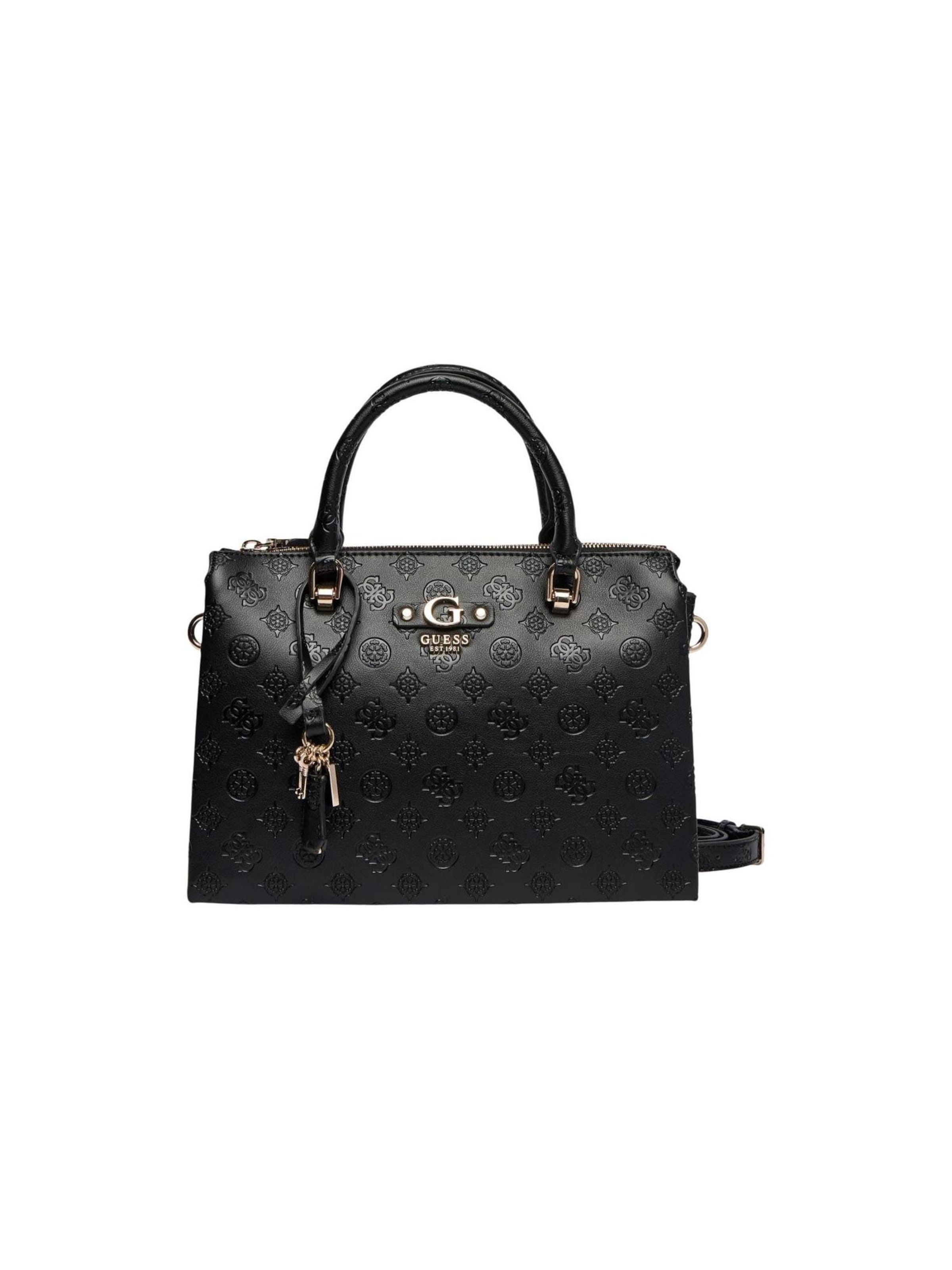 Borsa a spalla 'DITA' di GUESS in nero: frontale