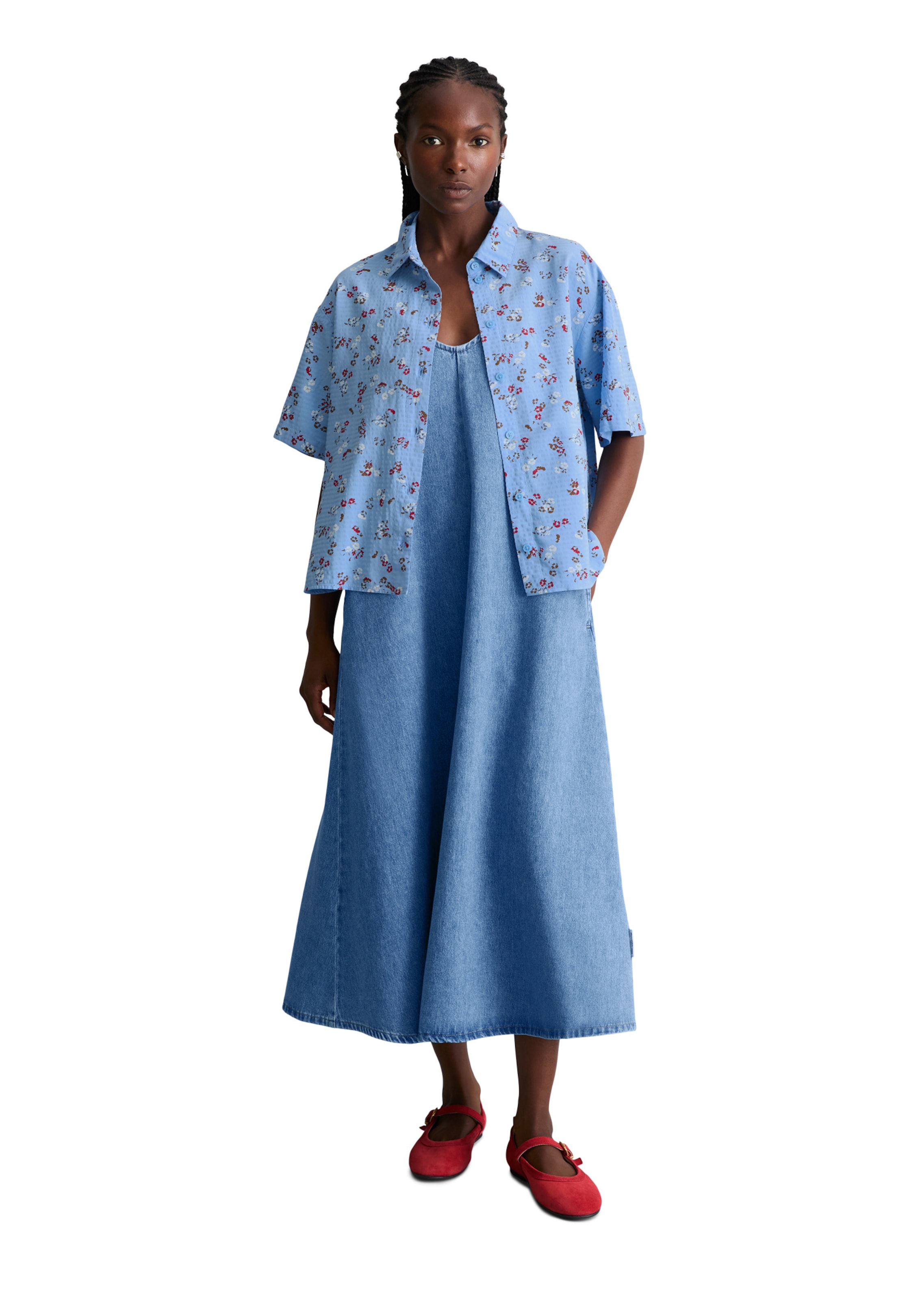 Marc O'Polo DENIM Bluse in Blau