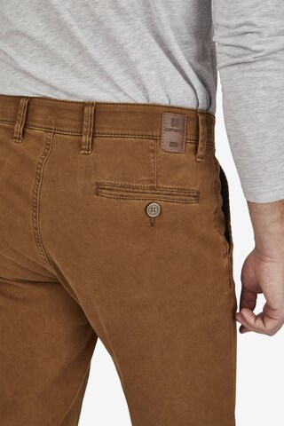 CLUB OF COMFORT Slimfit Hose 'Garvey' in Braun