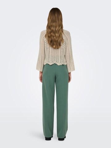 Wide Leg Pantalon à pince ONLY en vert