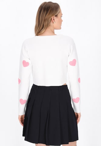 MYMO Knit cardigan in White