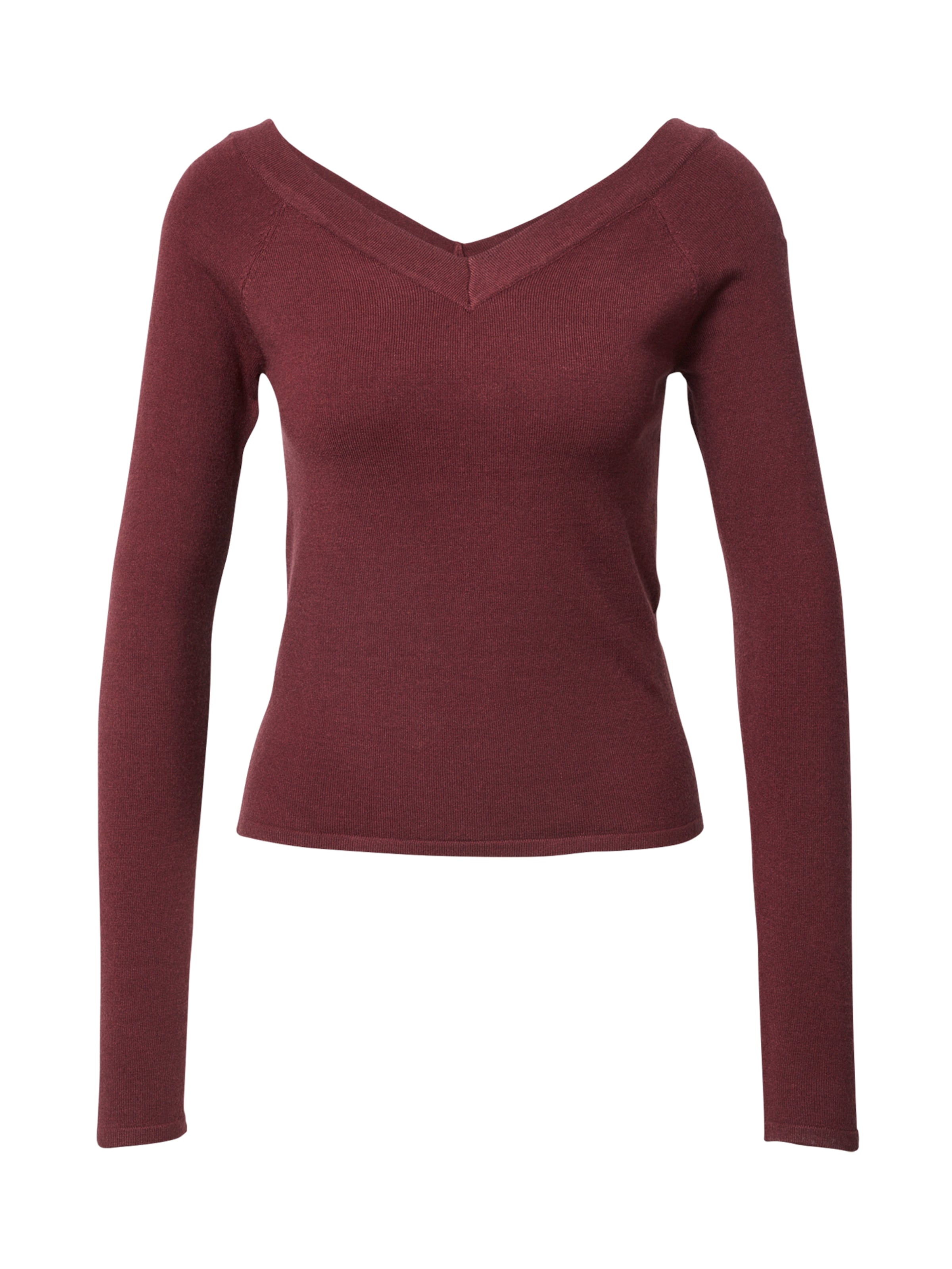 PIECES Pullover in weinrot, Produktansicht
