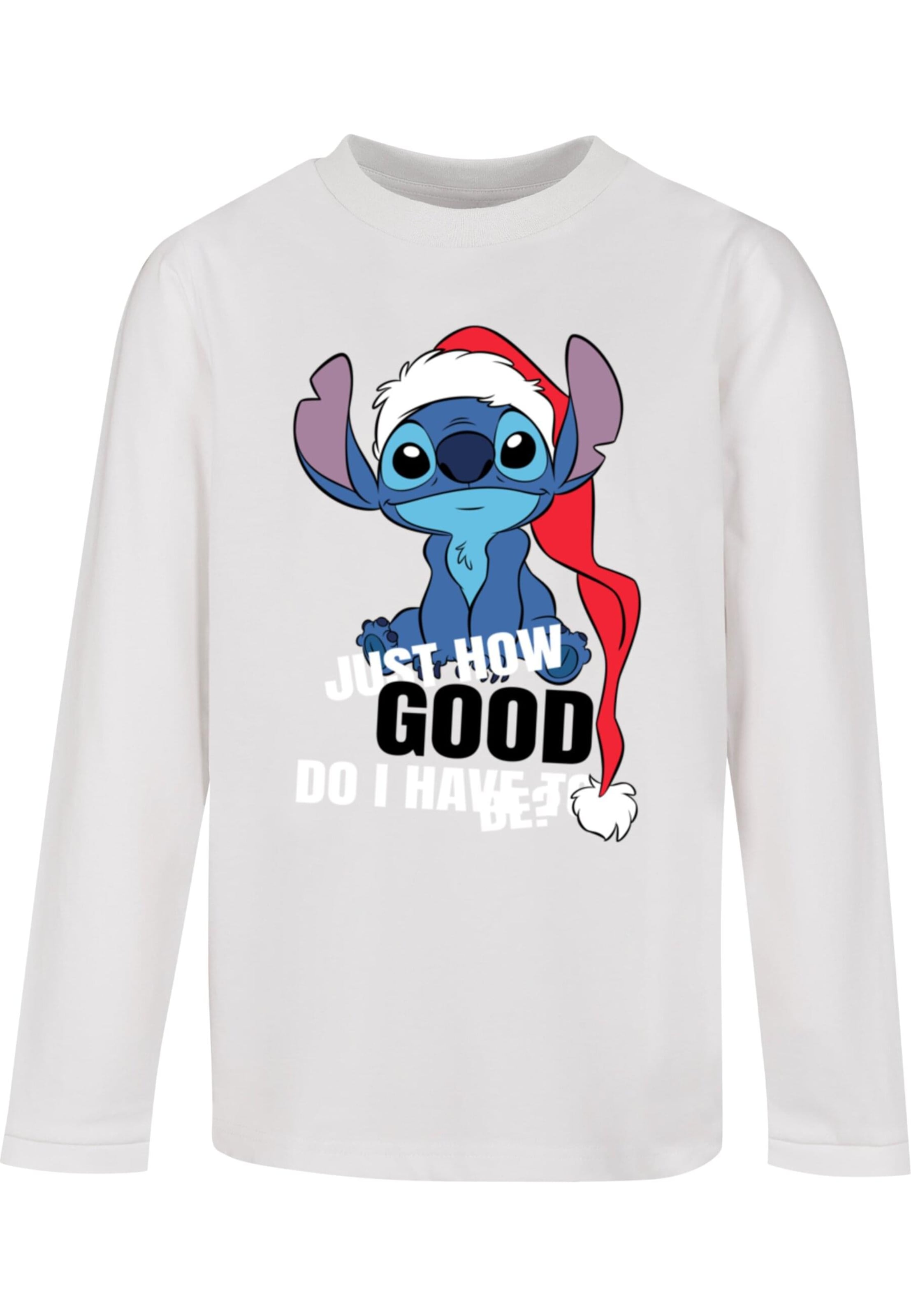ABSOLUTE CULT Shirt 'Lilo And Stitch - Just How Good' in Wit: voorkant