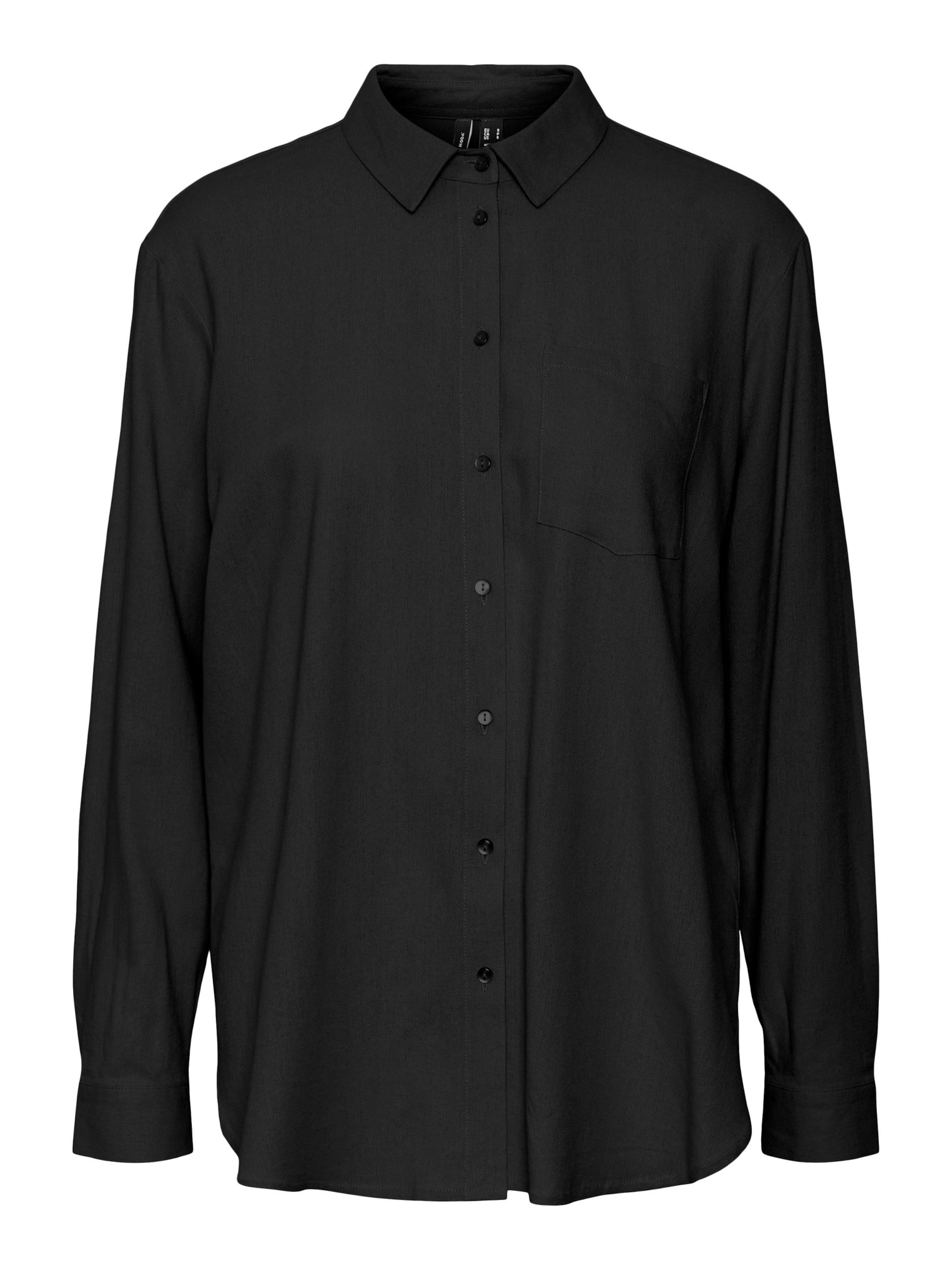 VERO MODA Bluse 'MILO' in Schwarz: Vorderseite