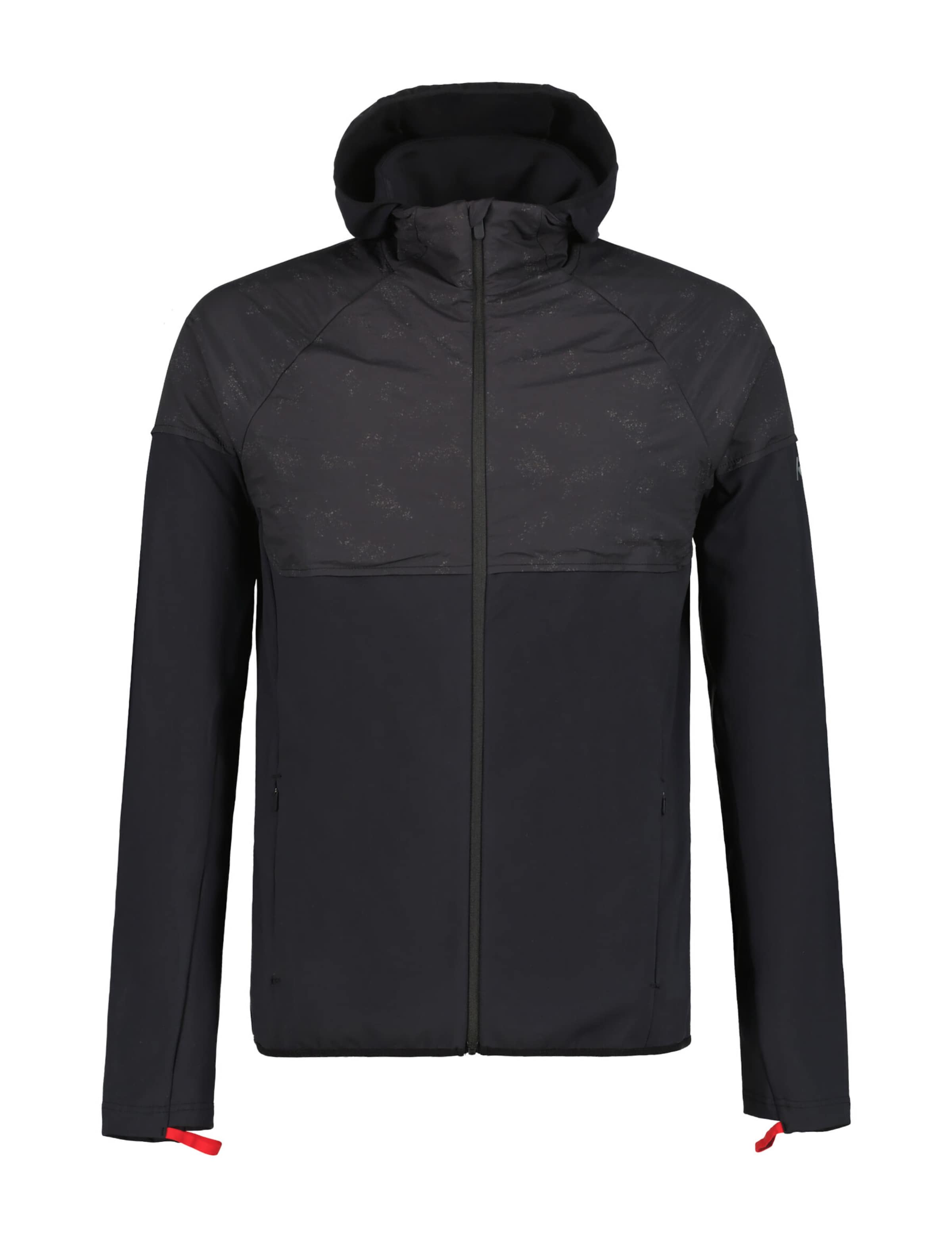 Rukka Λειτουργική ζακέτα φλις 'Masala' σε μαύρο: μπροστά