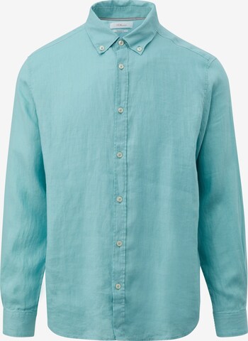 s.Oliver Button Up Shirt in Blue: front