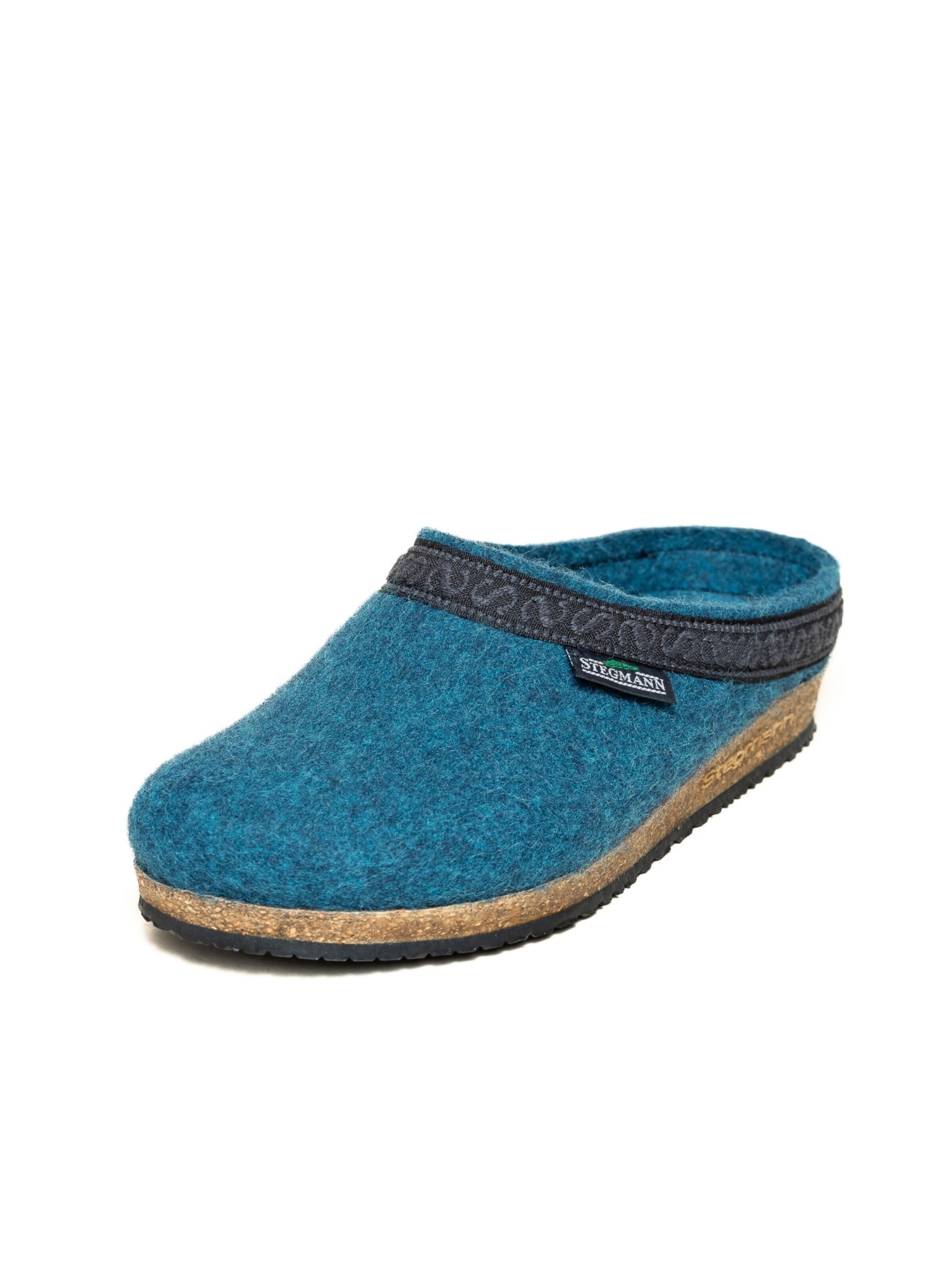 Stegmann Clogs 'Filzclogs Stegmann 108'‌‌‌‌‌‌‌‌‌ in Blau: Vorderseite