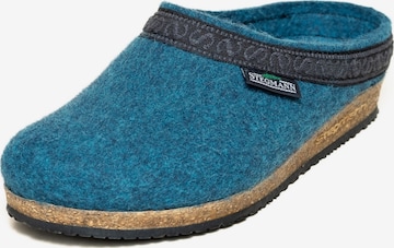 Stegmann Clogs 'Filzclogs Stegmann 108' in Blau: Vorderseite