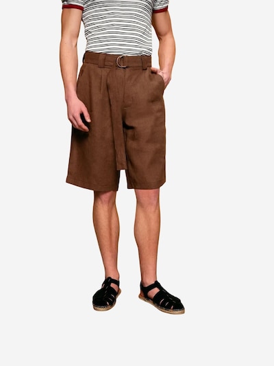 Giesto Pantalon à pince en 46 en marron, Vue avec produit