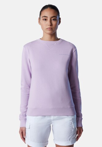 North Sails Sweatshirt in Purple: front