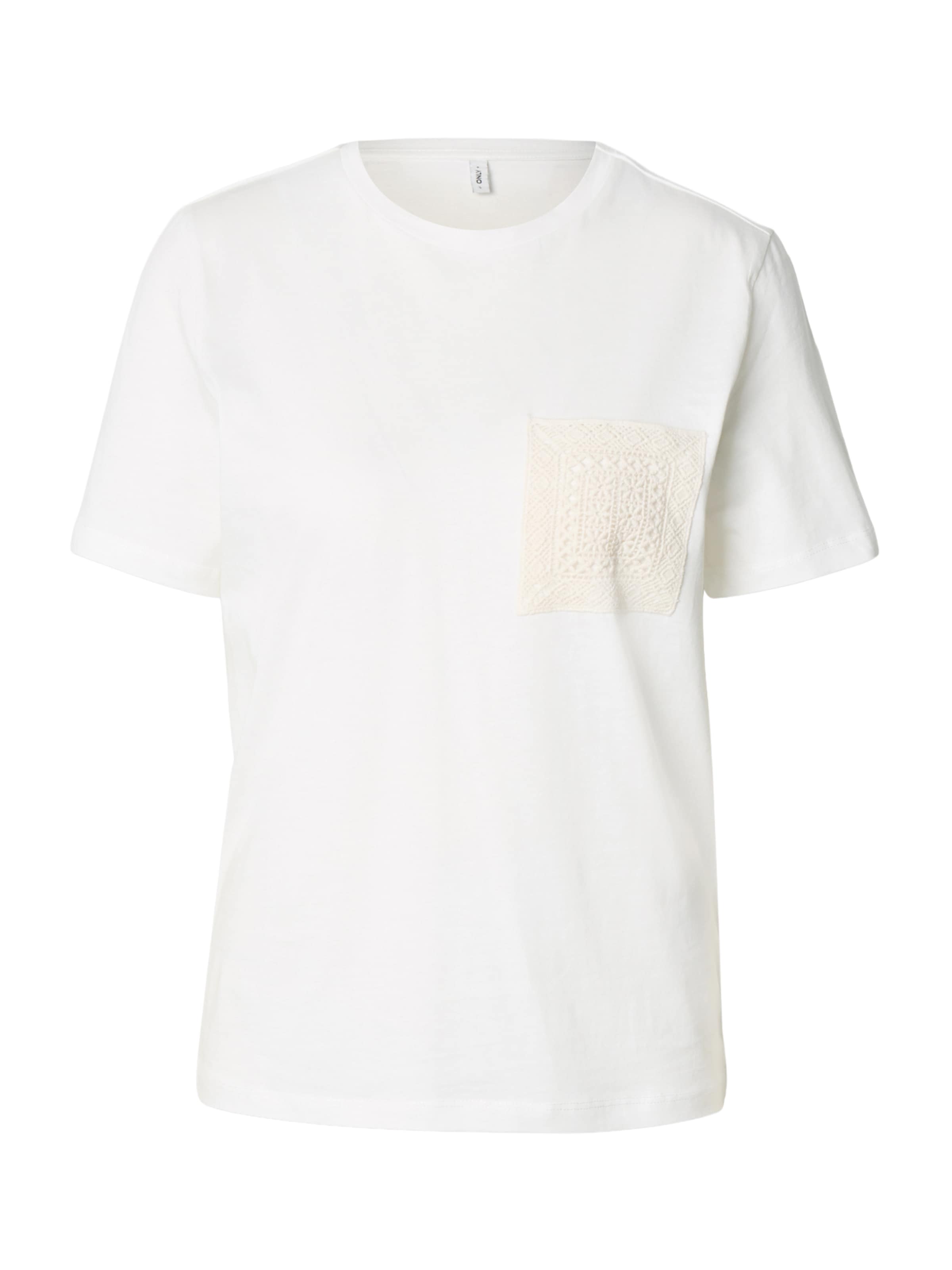 T-shirt Only Tall en blanc : devant
