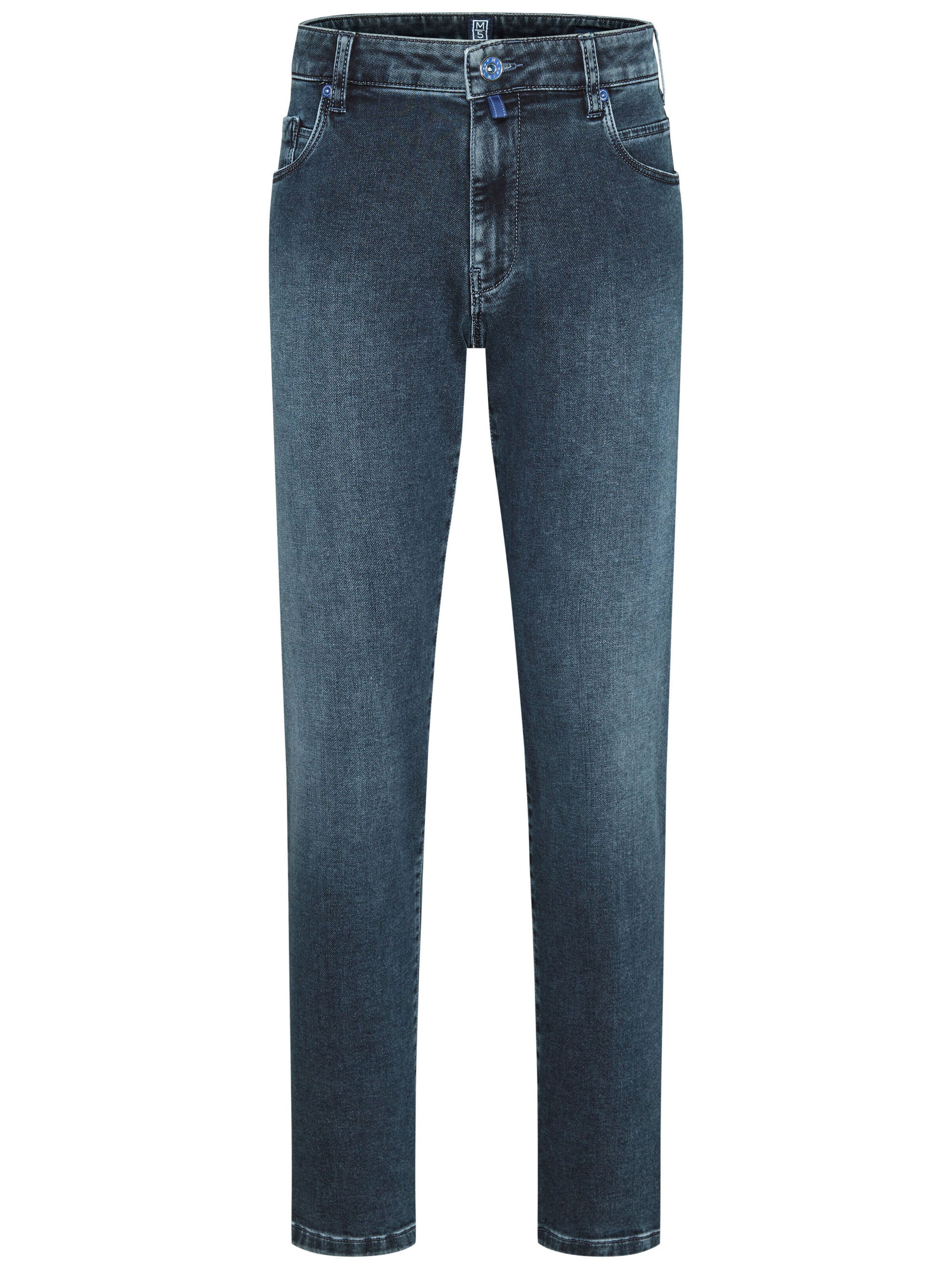 MEYER Slimfit Jeans in Blauw: voorkant