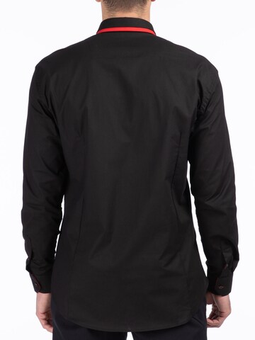 Reslad Slim fit Button Up Shirt 'RS7050' in Black