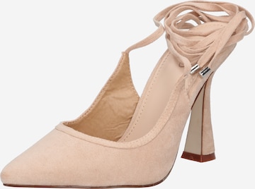 BEBO - Zapatos destalonado 'MELANIA' en beige: frente