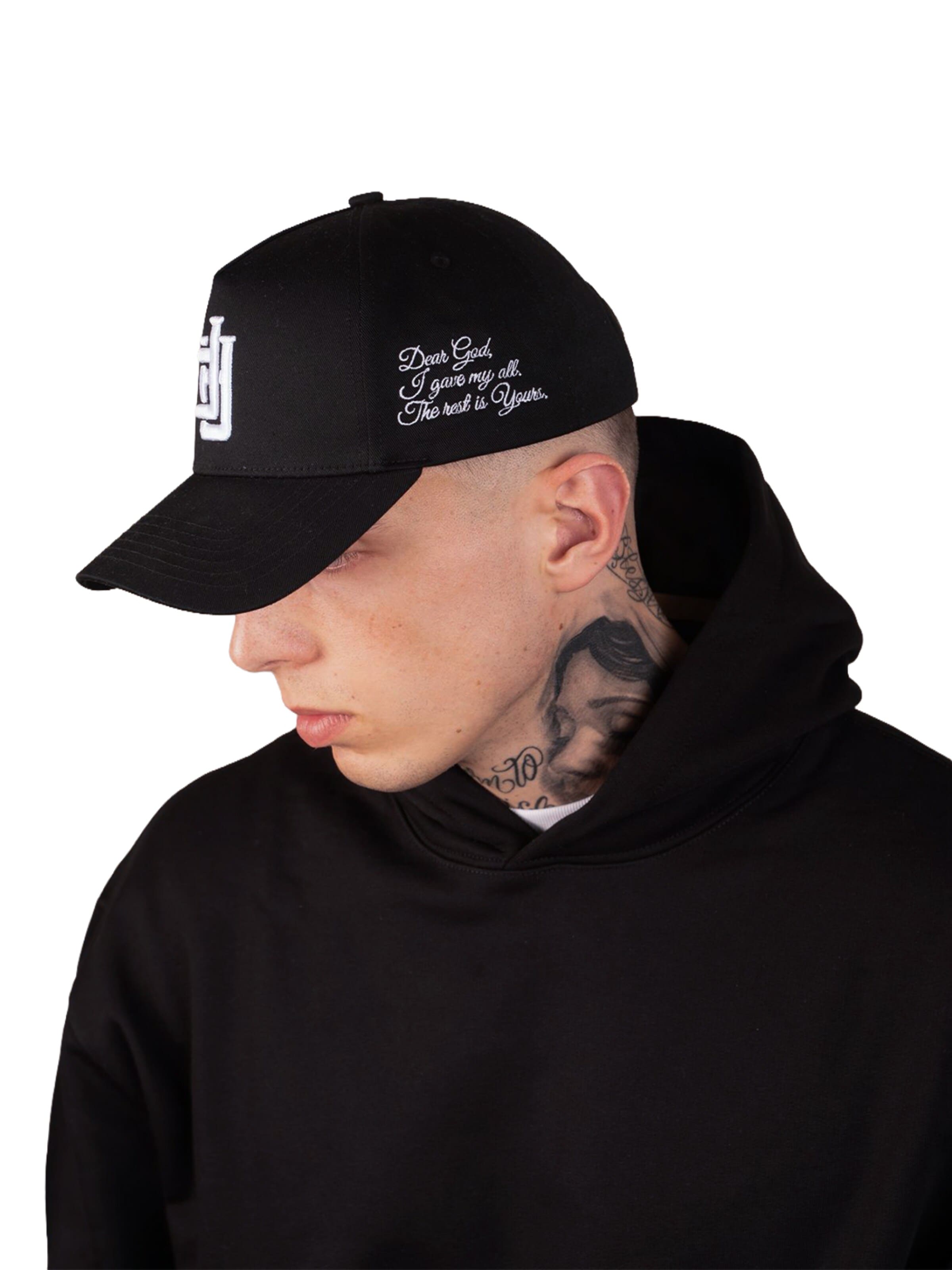Casquette 'LETTER TO GOD' ATELIER OF FAITH en noir : devant