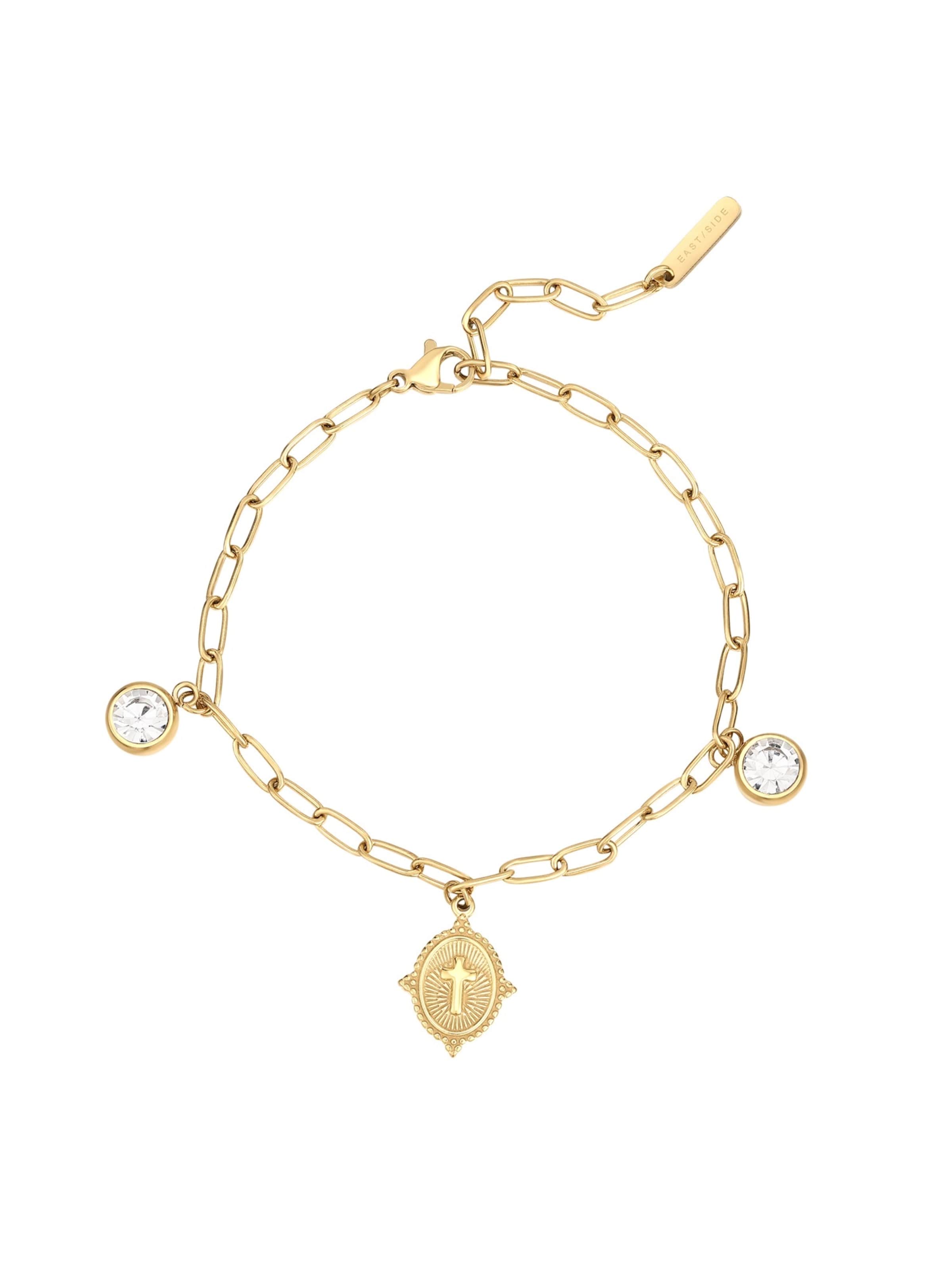 Braccialetto Eastside di colore giallo oro, Visualizzazione prodotti