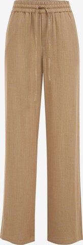 Pantalon à pince WE Fashion en beige : devant