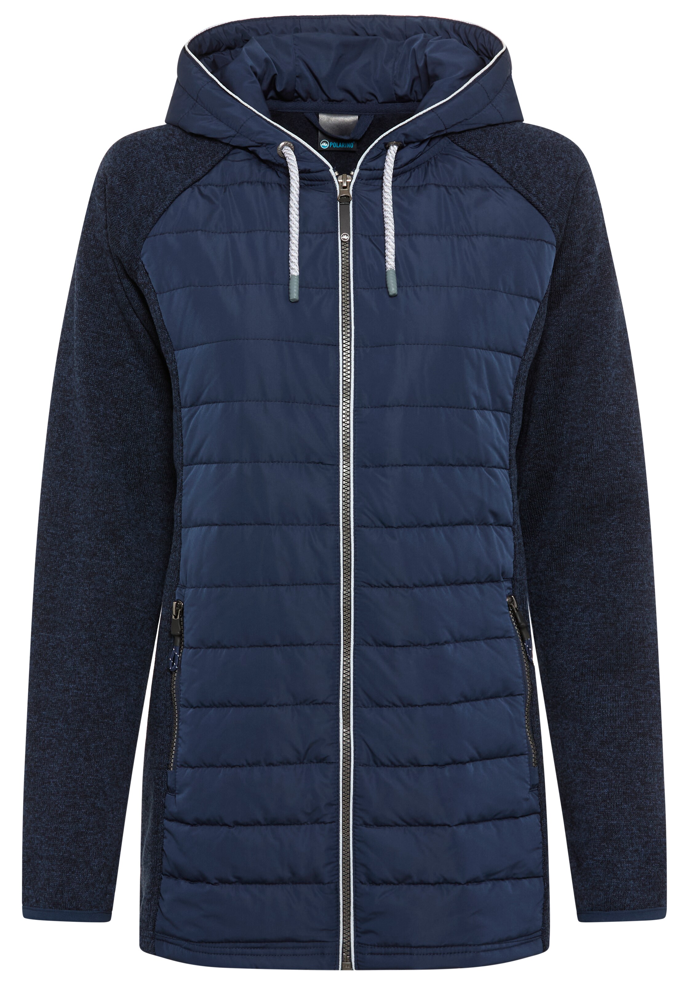 POLARINO Fleece Jacket in Blue: front