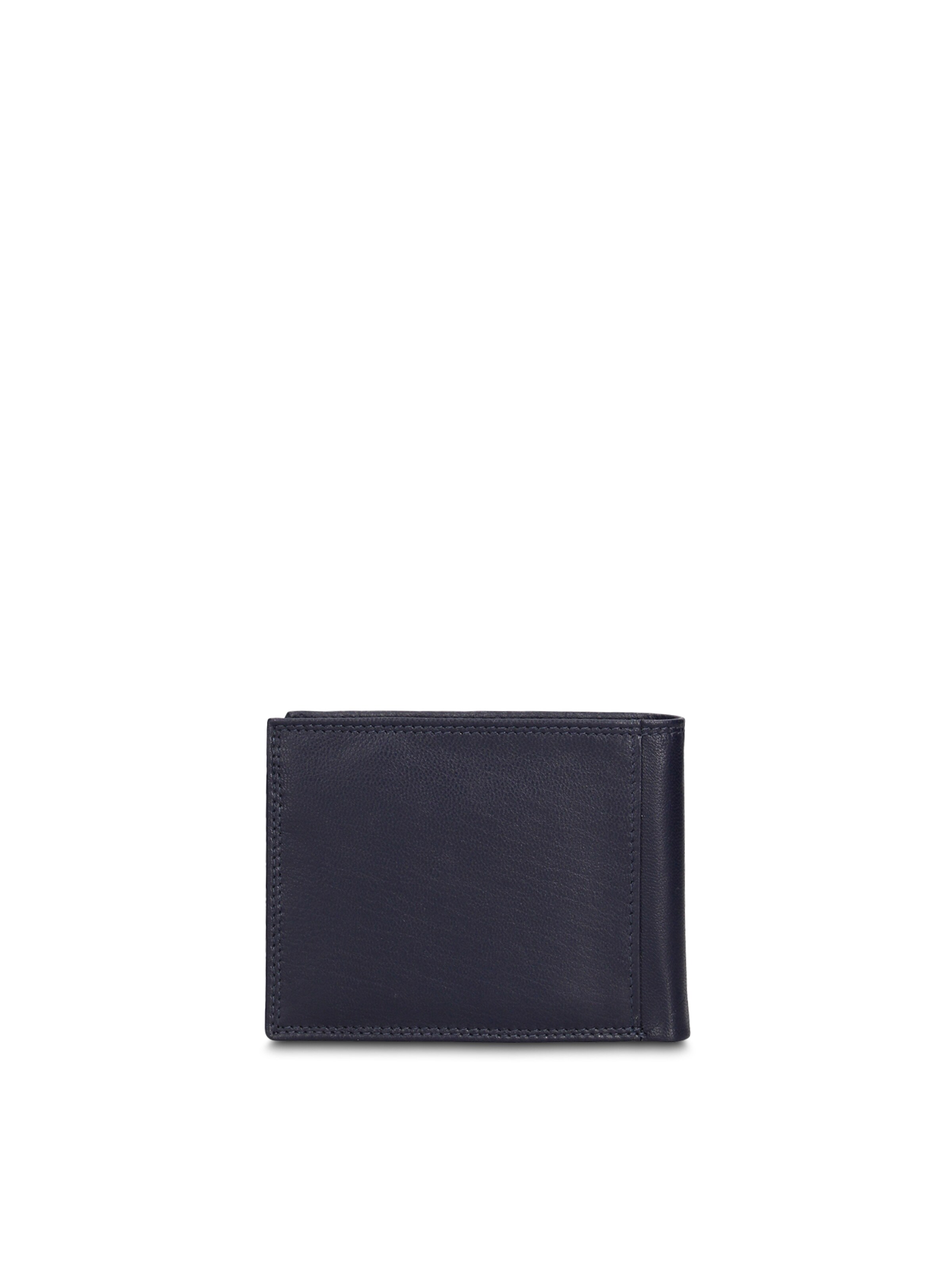 Portamonete 'Portafoglio Uomo Vera Pelle Bicolore Cotton Belt - Compatto e Elegante' di cotton belt in blu