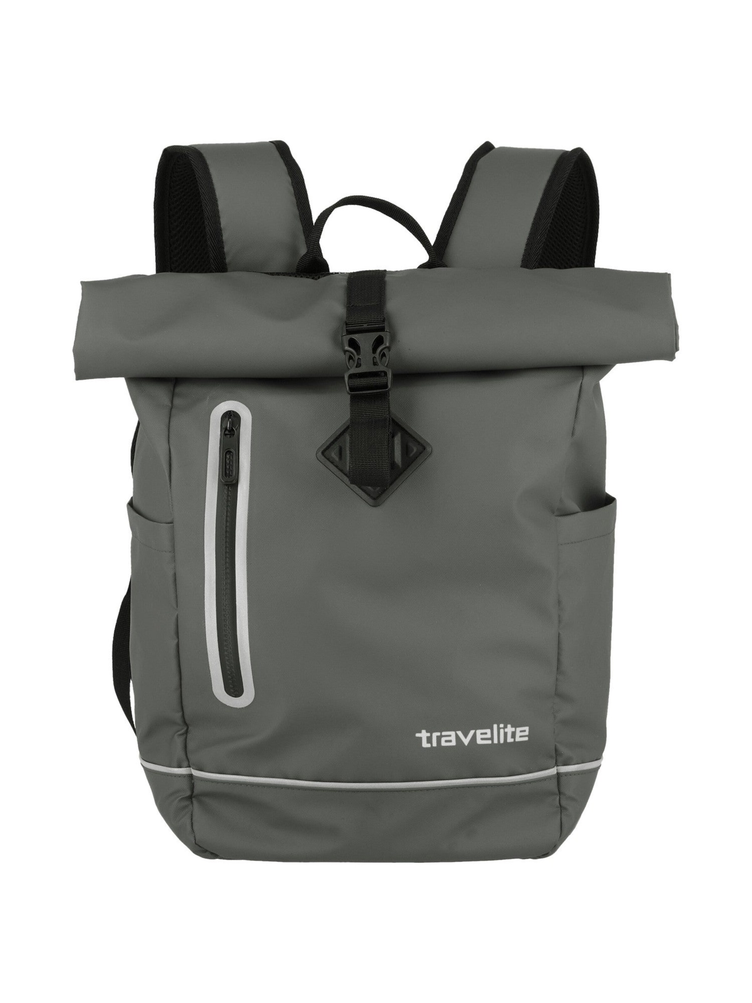 TRAVELITE Backpack 'Basics' in Grey: front