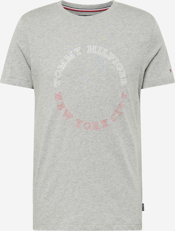 T-Shirt TOMMY HILFIGER en gris : devant