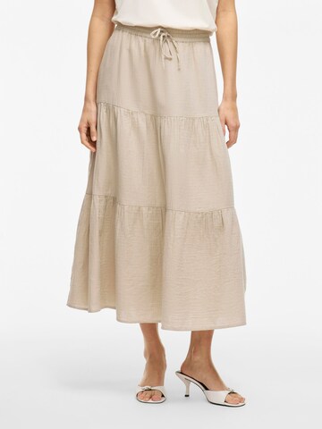 VILA Rok 'VILania' in Beige: voorkant