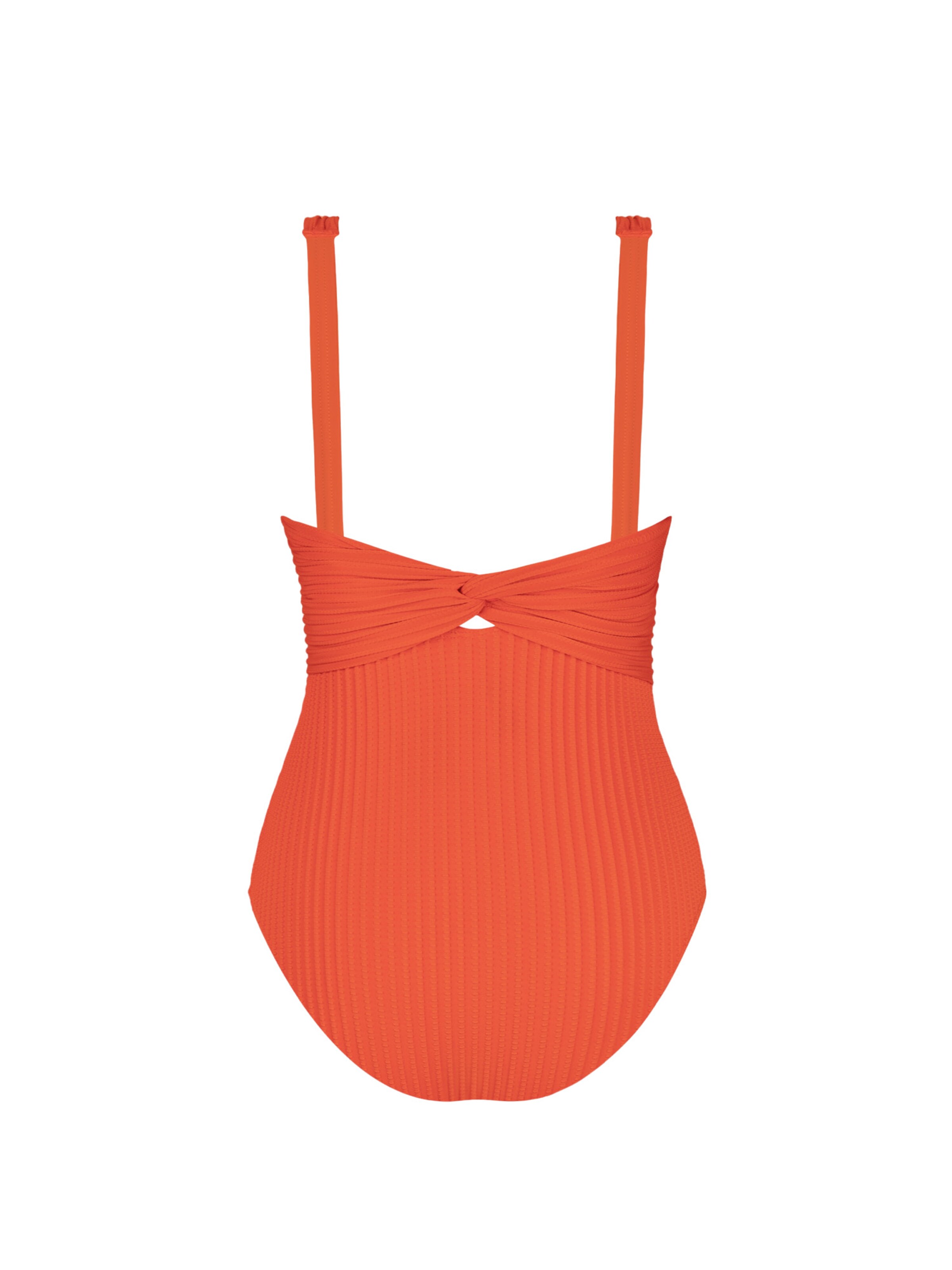 Cupshe Bralette Swimsuit 'Plunge' in Orange