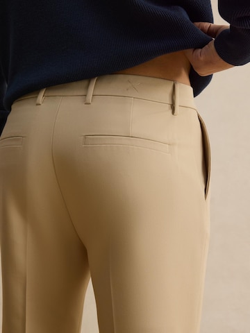 DAN FOX APPAREL Regularen Hlače na rob 'Gabriel' | bež barva