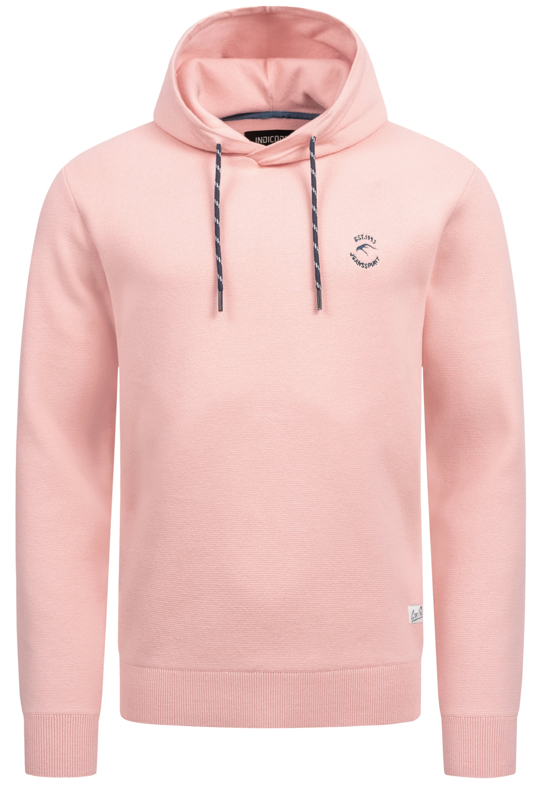 INDICODE JEANS Sweatshirt 'Longview' in Pink: front