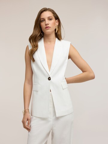 Gilet de costume MOTIVI en blanc