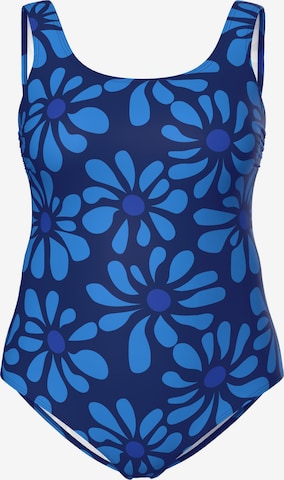 Ulla Popken Badeanzug in Blau: Vorderseite