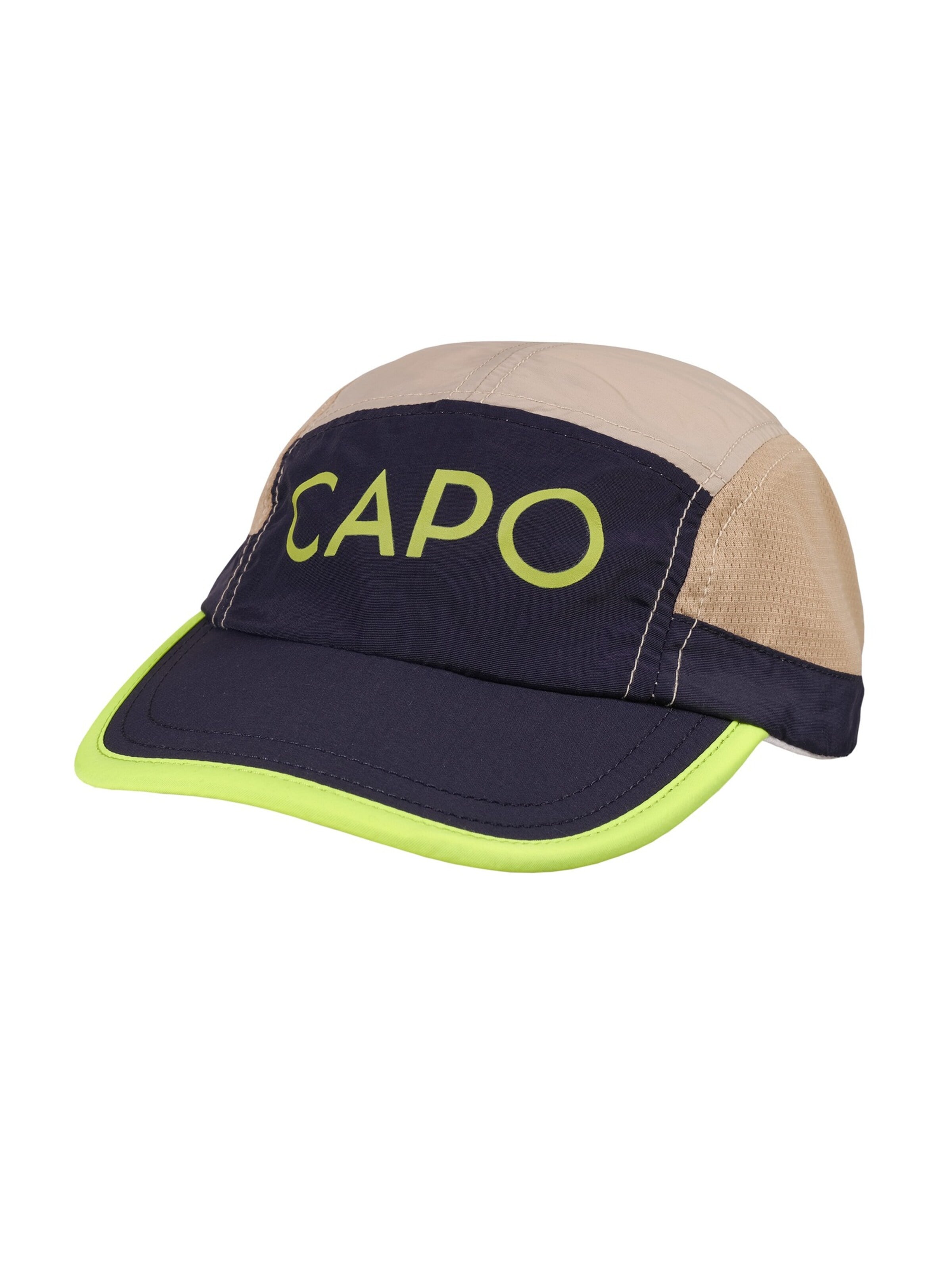 CAPO Cap 'Baseballcap, Materialmix UV 50' in Blue: front