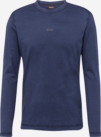 BOSS Orange Shirt 'Tokkslong' in Blue: front