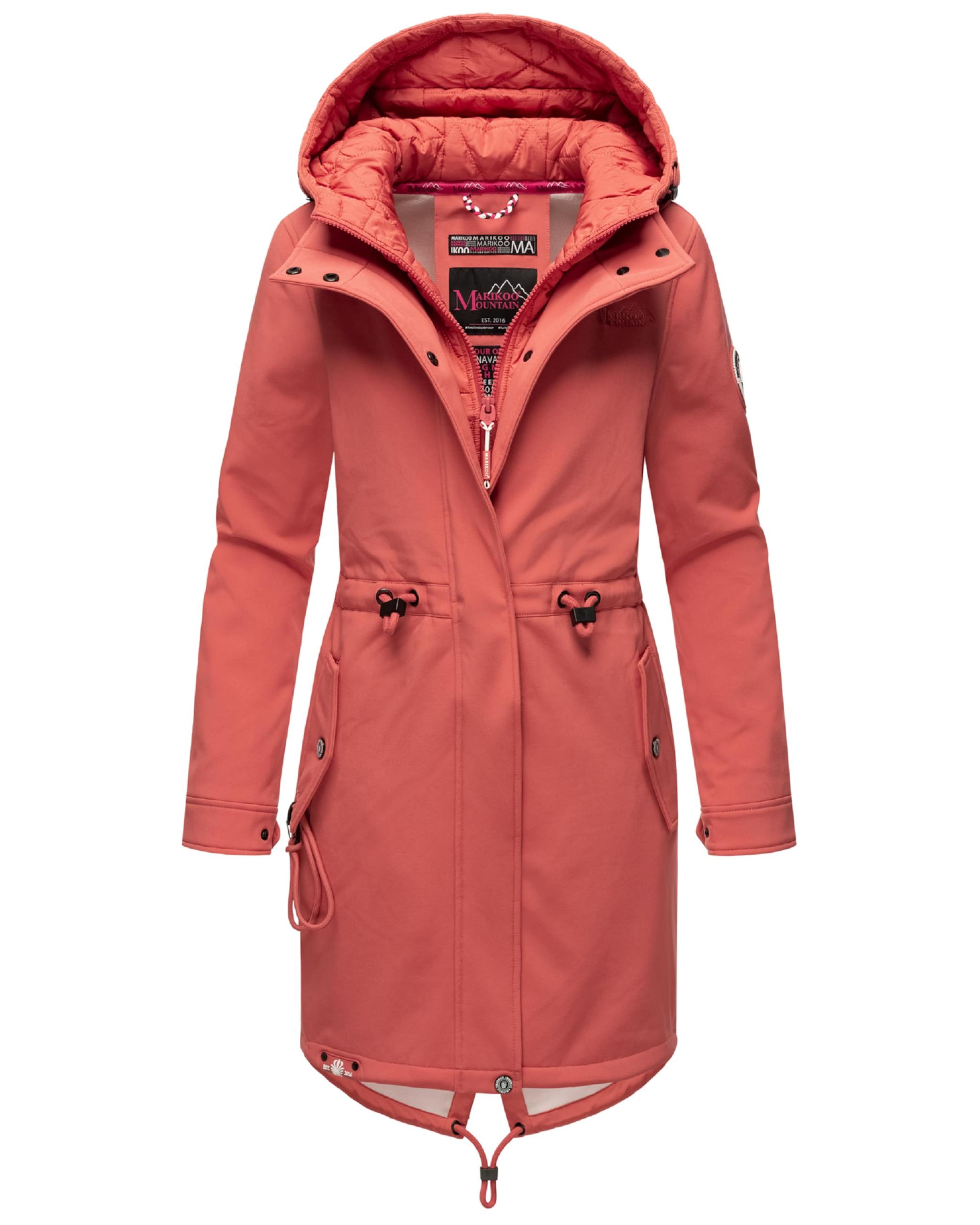MARIKOO Raincoat in Pink: front