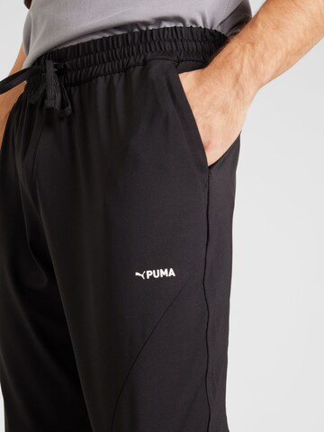 PUMA Tapered Workout Pants in Black