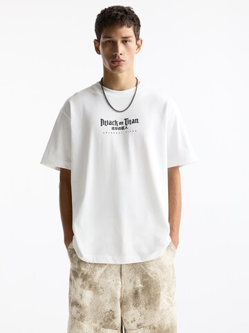 T-Shirt Pull&Bear en blanc