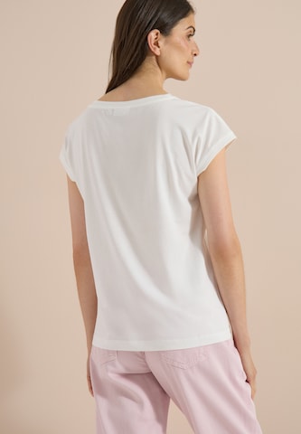 CECIL T-shirt 'Pure' i vit
