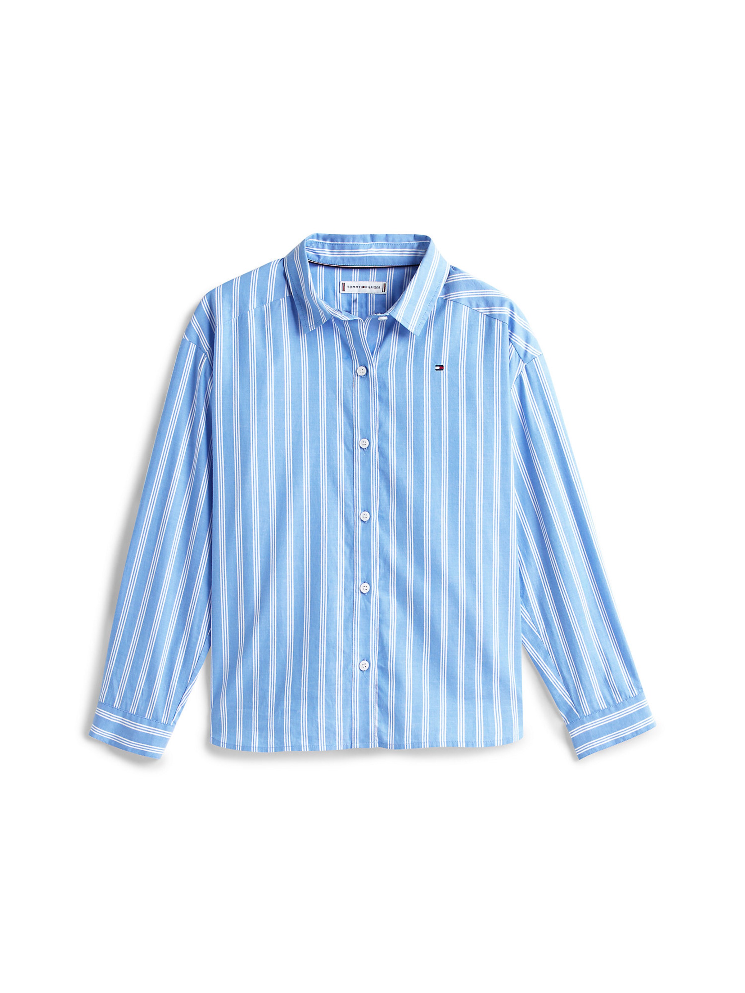 TOMMY HILFIGER Bluse in Blau: Vorderseite