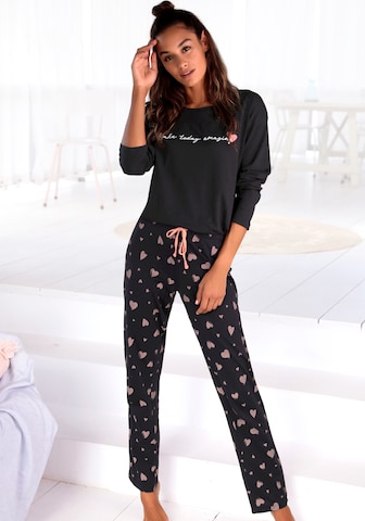 VIVANCE Pajama 'Dreams' in Black: front