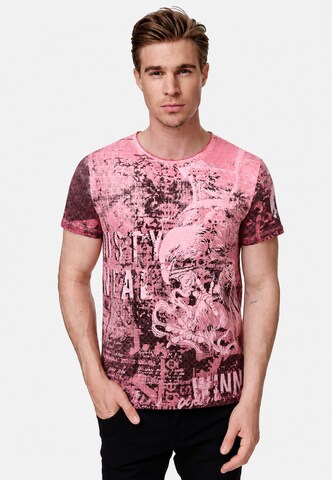 Rusty Neal Shirt in Rood: voorkant