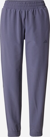 ADIDAS PERFORMANCETapered Sportske hlače 'PACER' - plava boja: prednji dio