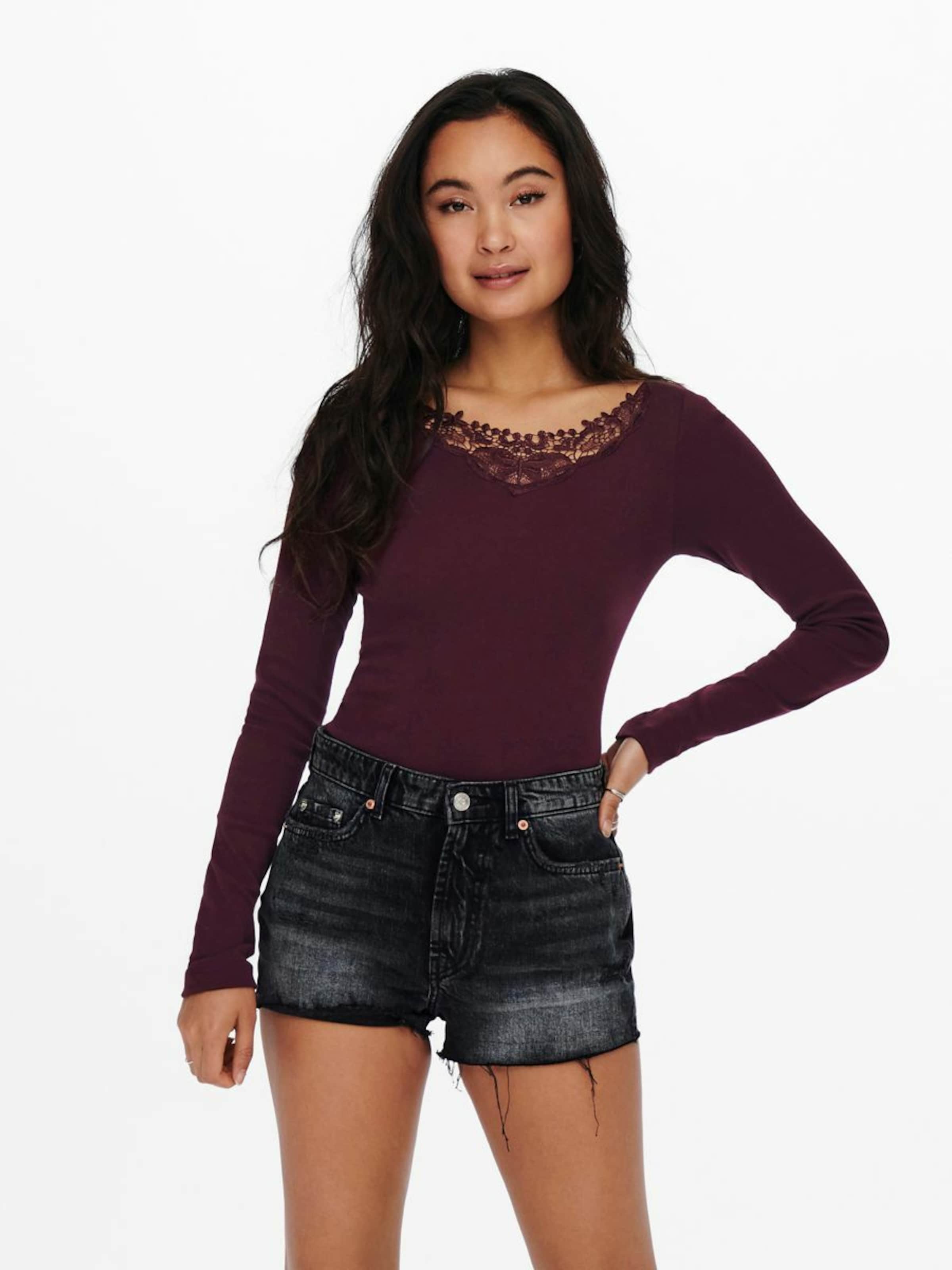 Frauen Shirts & Tops ONLY Shirt 'Kira' in Bordeaux - BX12691 Frauen Shirts & Tops ONLY Shirt 'Kira' in Bordeaux - BX12691