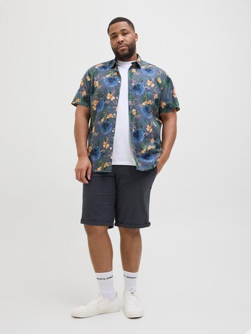Jack & Jones Plus regular Lærredsbukser i blå