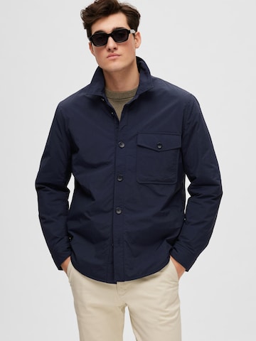 SELECTED HOMME Between-Season Jacket 'Hamish' in Blue