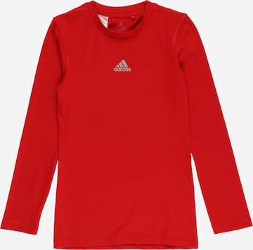 ADIDAS PERFORMANCE - Camisa funcionais em vermelho: frente