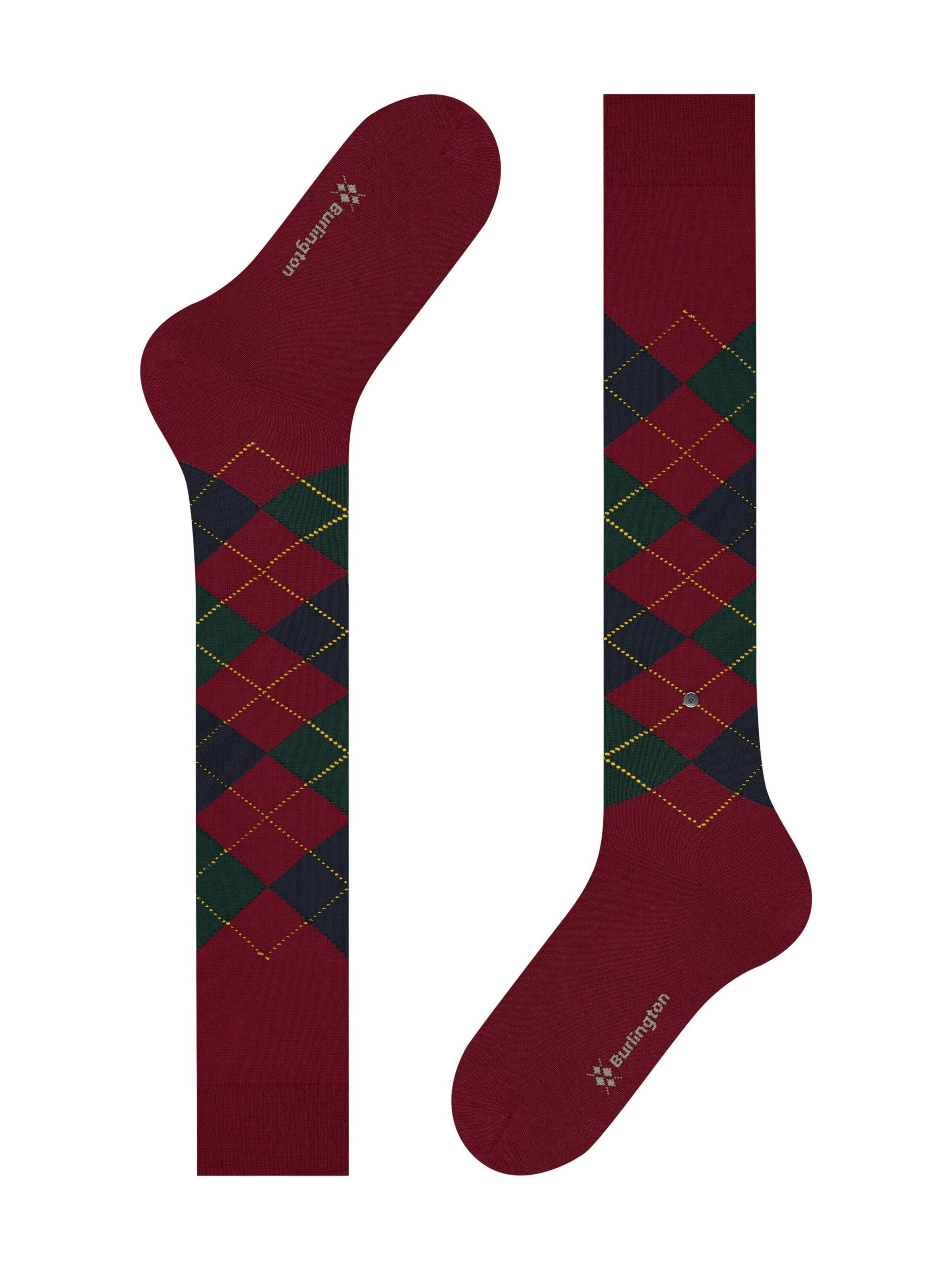 BURLINGTON Kniestrümpfe 'Edinburgh'‌‌‌‌‌‌‌‌ in Rot