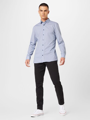 OLYMP Slim fit Koszula w kolorze niebieski