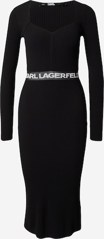 Karl Lagerfeld Knitted dress in Black: front