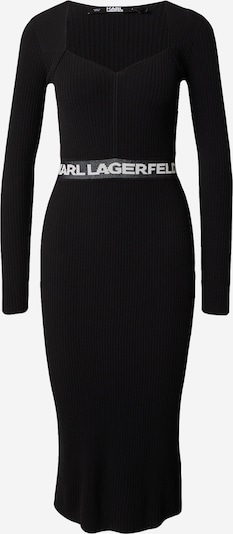 Karl Lagerfeld Плетена рокля в черно / бяло, Преглед на продукта